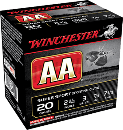 Winchester Ammo Winchester Aa Sporting Clays Load 20 Ga. 2.75 In. 7/8 Oz. 7.5 Shot 25 Rd. Ammo