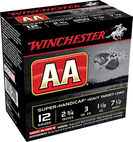 Winchester Ammo Winchester Aa Super Handicap Load 12 Ga. 2.75 In. 1 1/8 Oz. 7.5 Shot 25 Rd. Ammo