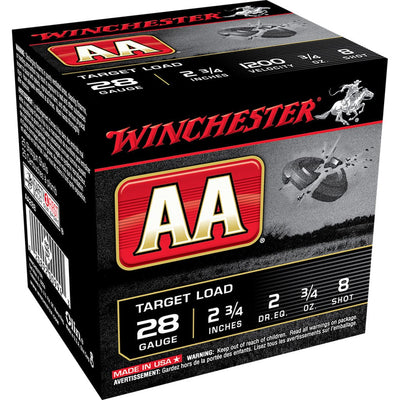 Winchester Ammo Winchester Aa Target Load 28 Ga. 2.75 In. 3/4 Oz. 8 Shot 25 Rd. Ammo