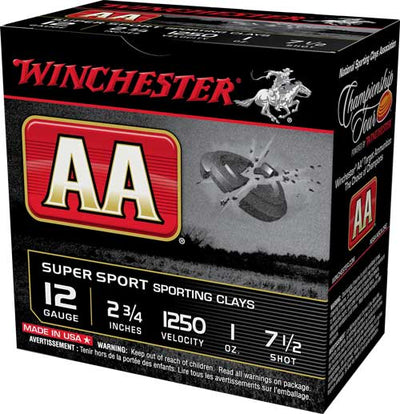 Winchester Ammo Winchester Aa Trgt 12ga 2.75" - 25rd 10bx/cs 1oz #7.5 Ammo