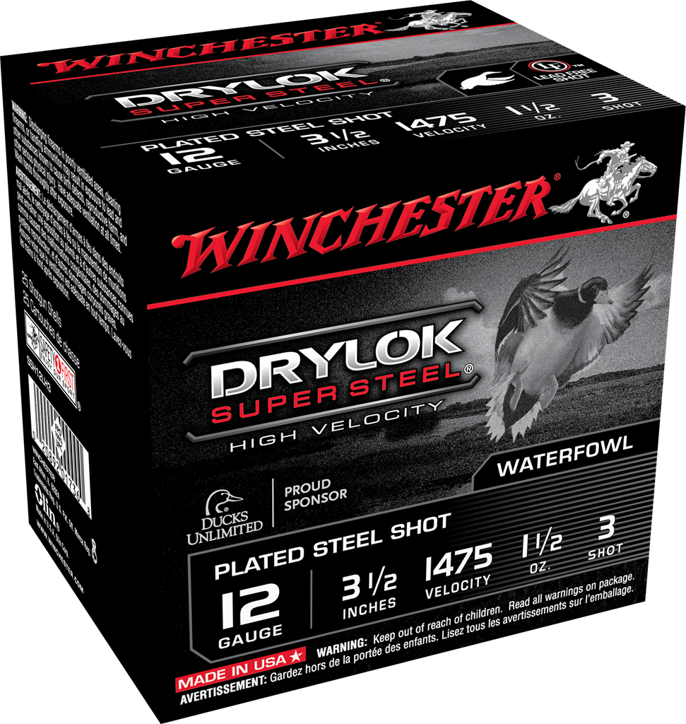 Winchester Ammo Winchester Ammo Drylock Super Steel, Win Ssh12lh3   Supreme Hv    Stl 1 1/2 3in   25/10 Ammo