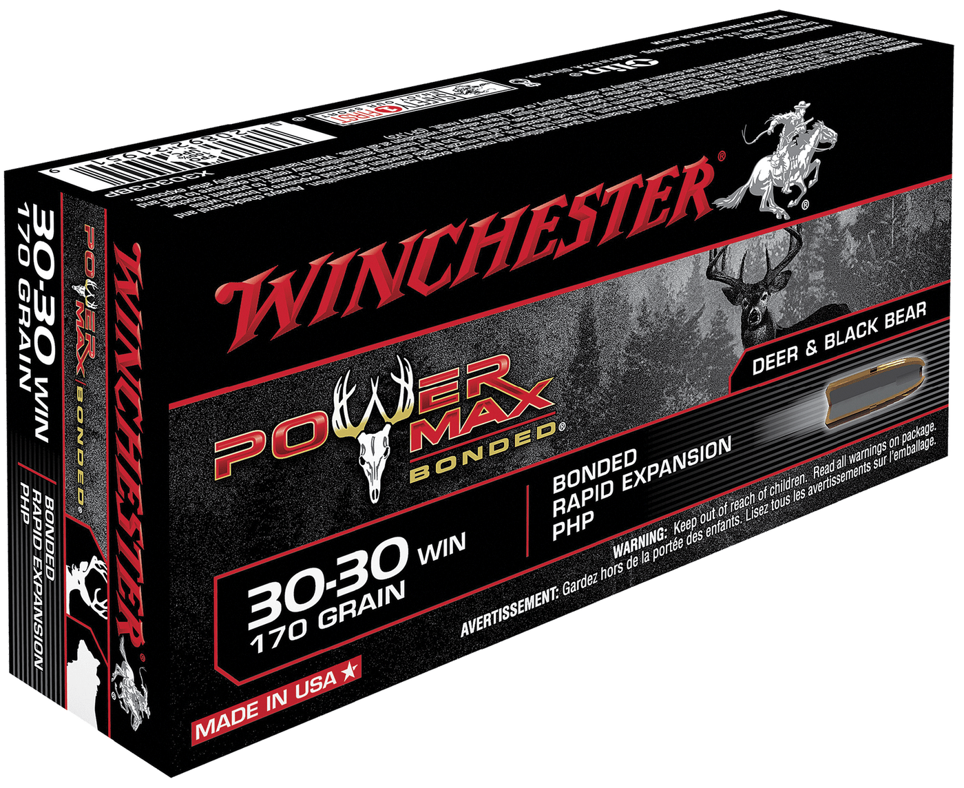 Winchester Ammo Winchester Ammo Power Max Bonded, Win X30303bp      3030    170pmb             20/10 Ammo