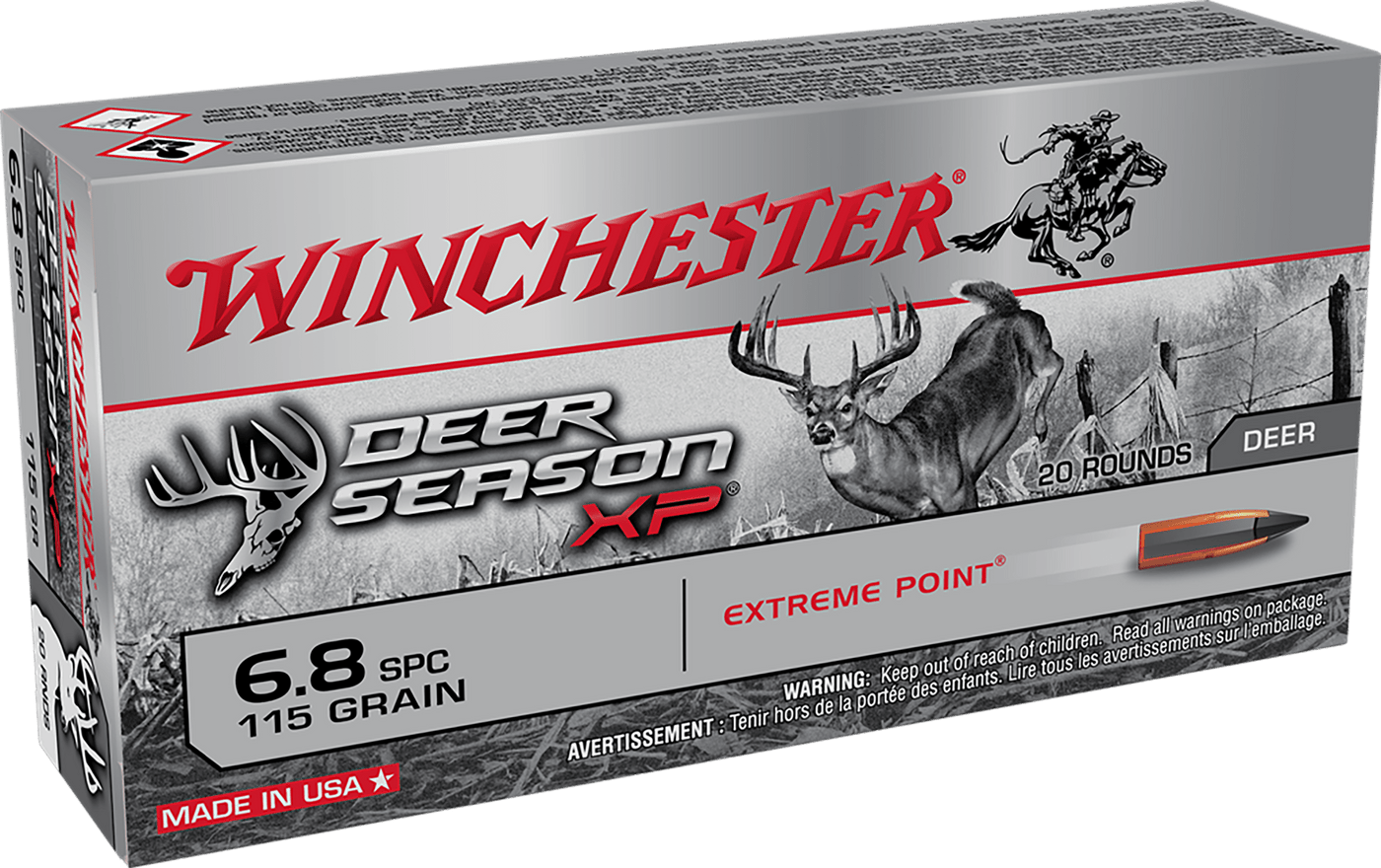Winchester Ammo Winchester Deer Season Xp Rifle Ammo 6.8 Spc 120 Gr. Extreme Point 20 Rd. Ammo