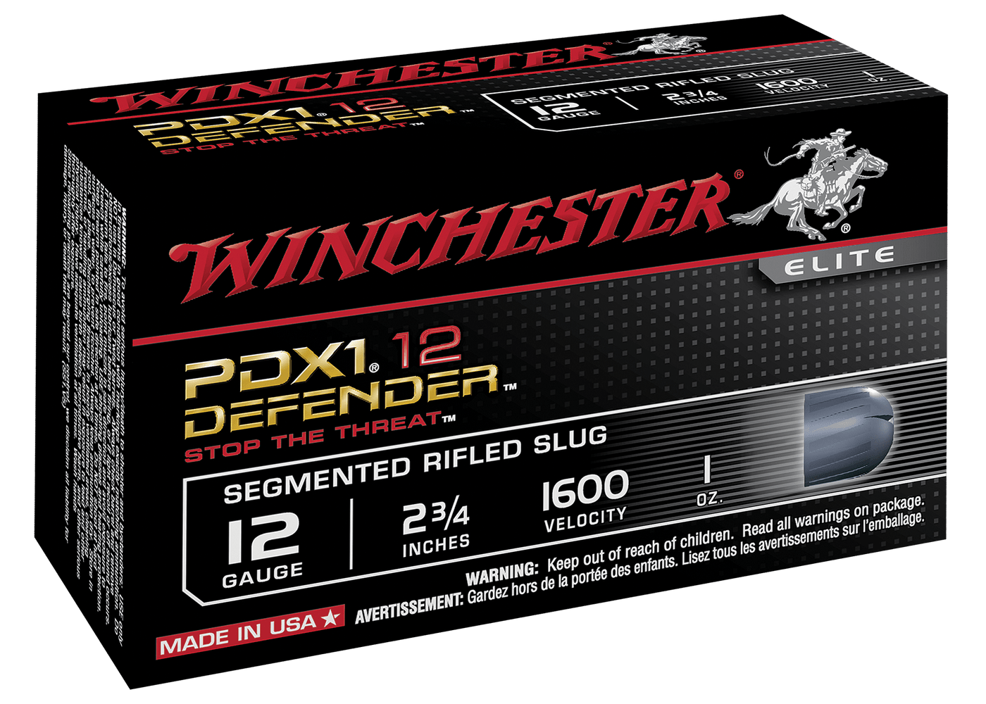 Winchester Ammo Winchester Defender Load 12 Ga. 2.75in. 1oz. 3-150 Gr. Pieces Shot 10rd Ammo