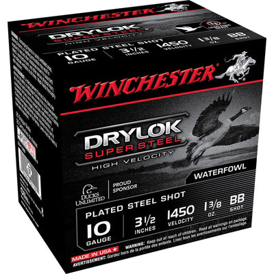 Winchester Ammo Winchester Drylok High Velocity Plated Load 10 Ga. 3.5 In. 1 3/8 Oz. Bb Shot 25 Rd. Ammo