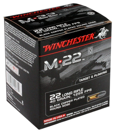 Winchester Ammo Winchester M-22 22lr 1255fps - 1000rd 2bx/cs 40gr Lead Rn Ammo