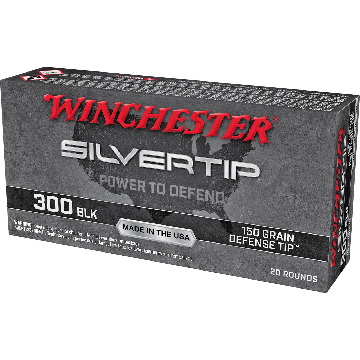 Winchester Ammo Winchester Silvertip Rifle Ammo 300 Blackout 150 Gr. Defense Tip 20 Rd. 300blk Ammo