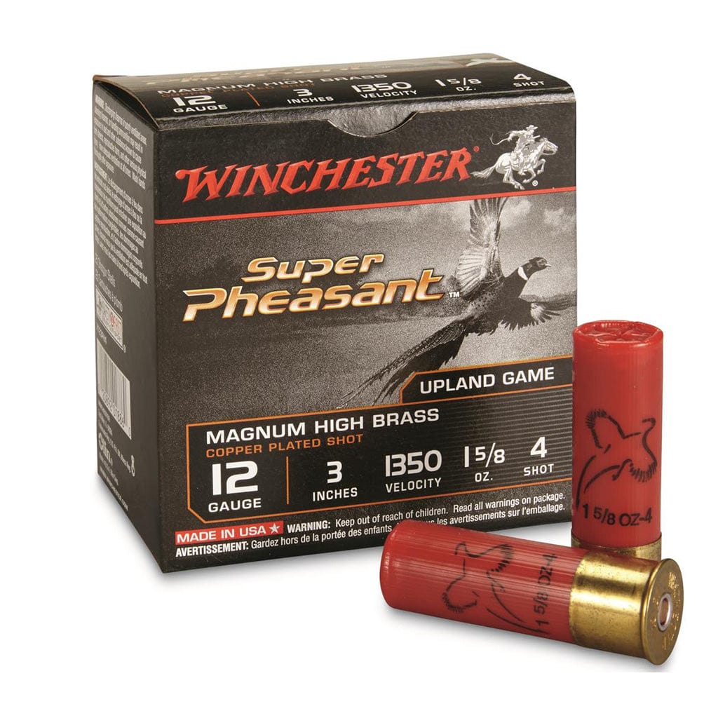 Winchester Ammo Winchester Super Pheasant Shotgun Load 12 Ga. 3 In. 1 3/8 Oz. Magnum Hb 4 Shot 25 Rd. Ammo