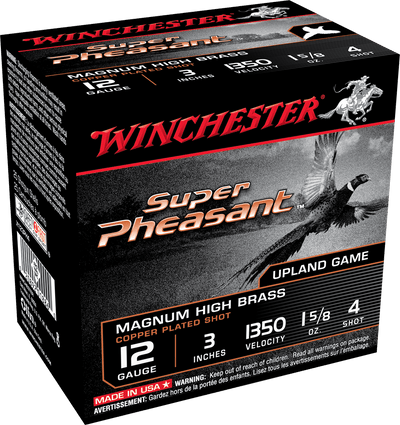 Winchester Ammo Winchester Super Pheasant Shotgun Load 12 Ga. 3 In. 1 5/8 Oz. Magnum Hb 4 Shot 25 Rd. Ammo