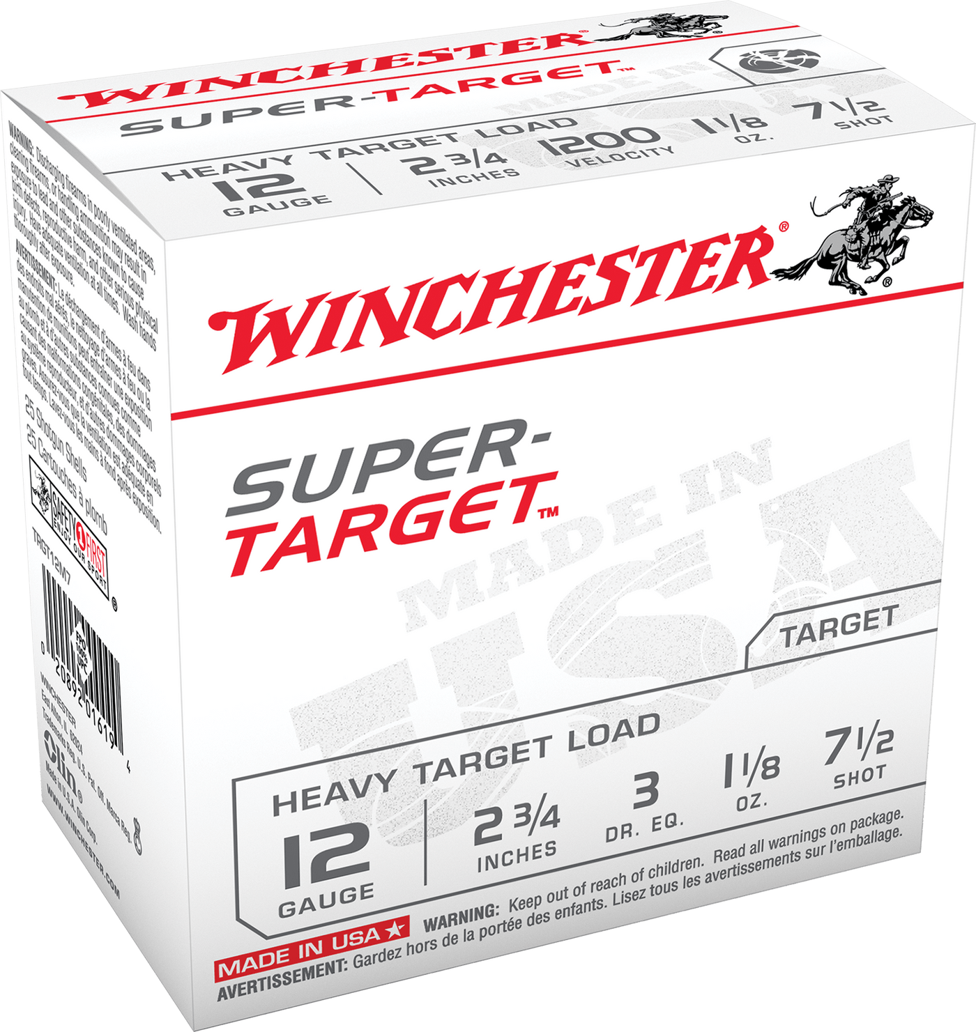 Winchester Ammo Winchester Super Target Heavy Load 12 Ga 2.75 In. 1 1/8 Oz. 7.5 Shot 25 Rd. Ammo