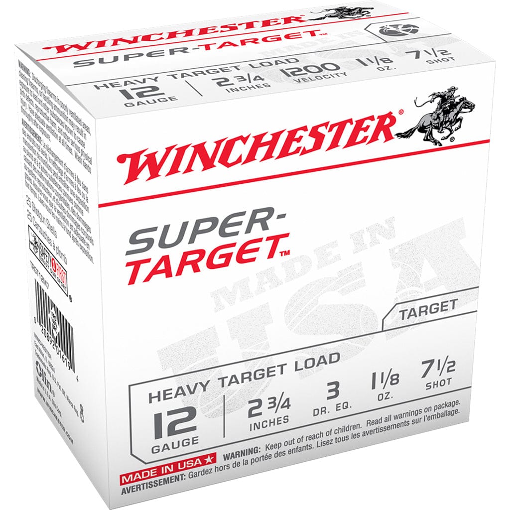 Winchester Ammo Winchester Super Target Heavy Load 12 Ga 2.75 In. 1 1/8 Oz. 7.5 Shot 25 Rd. Ammo