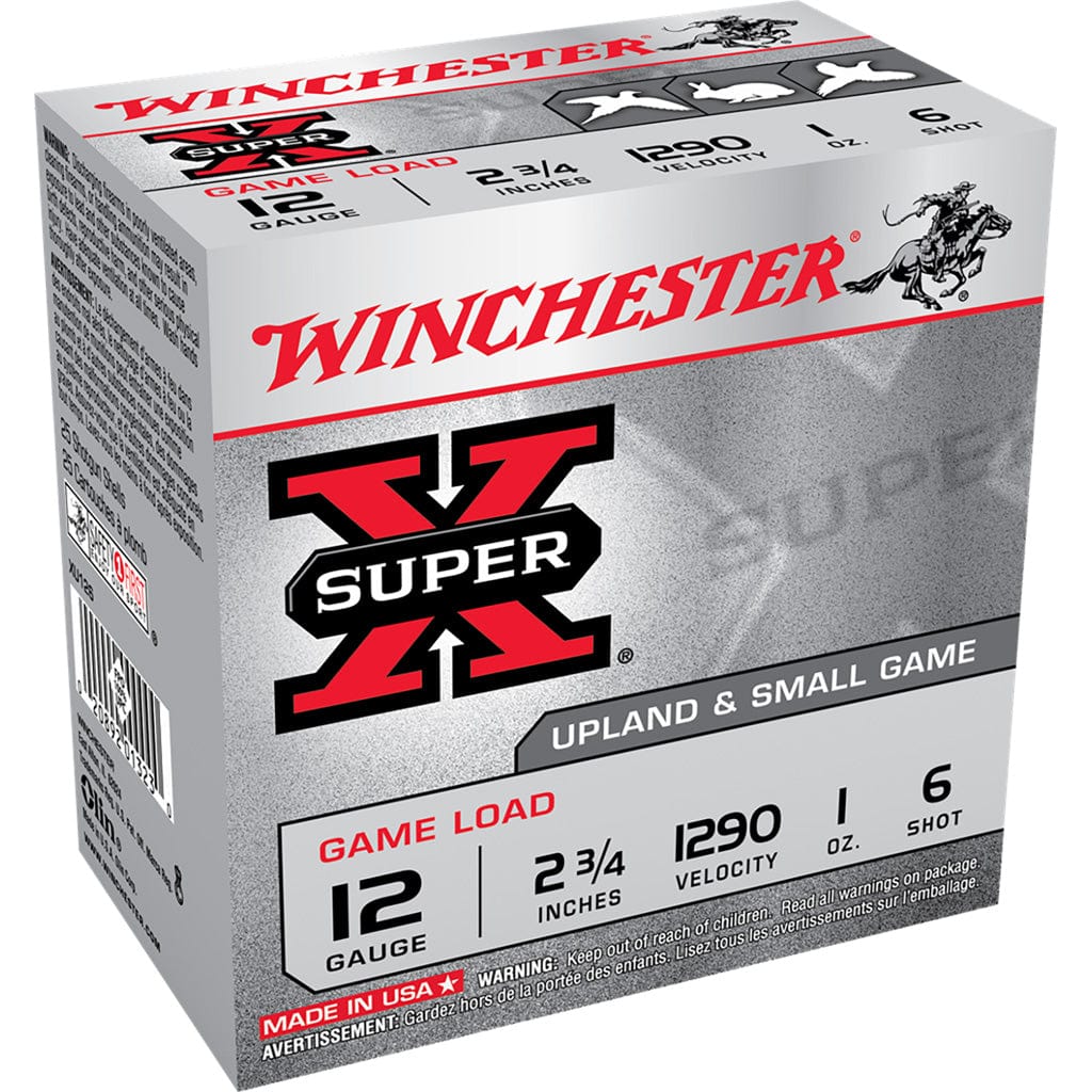 Winchester Ammo Winchester Super-x Game Load 12 Ga. 2.75 In. 1 Oz. 6 Shot 25 Rd. Ammo