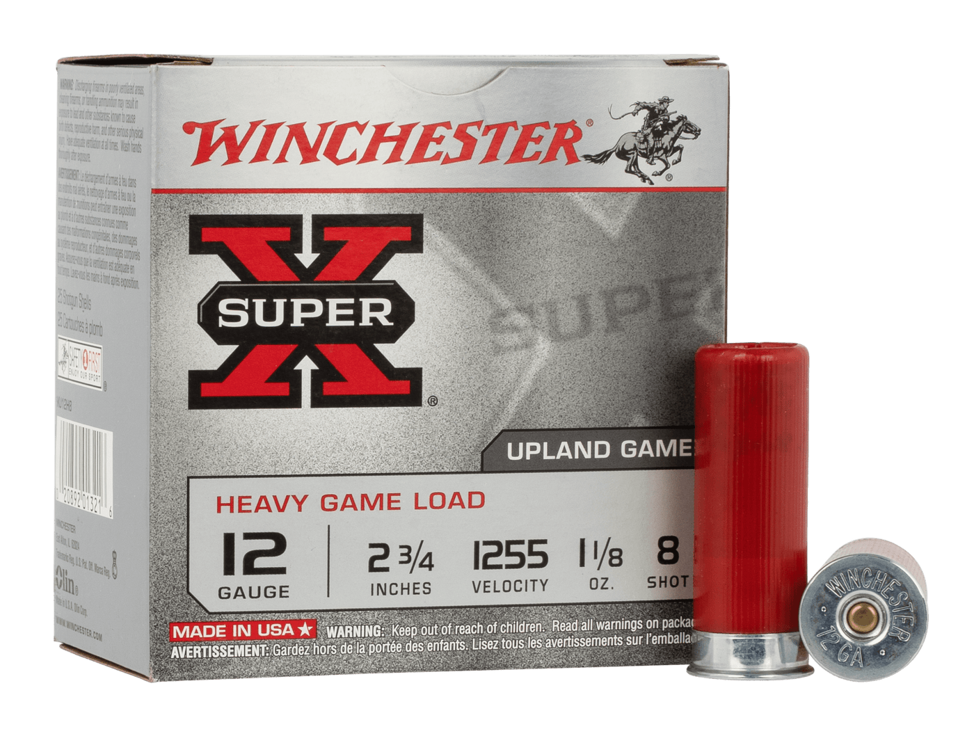 Winchester Ammo Winchester Super-x Heavy Game Load 12 Ga. 2.75 In. 1 1/8 Oz. 8 Shot 25 Rd. Ammo