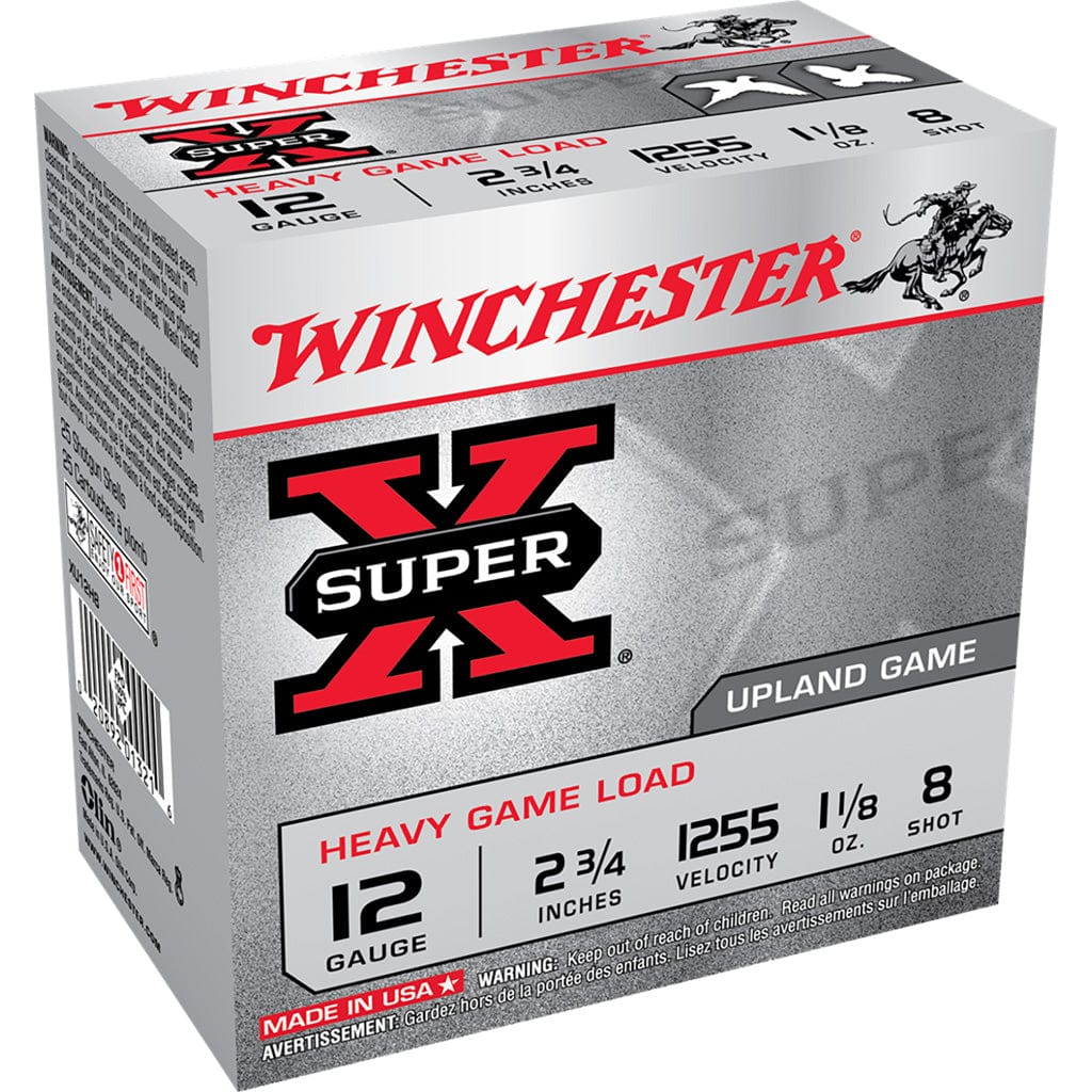 Winchester Ammo Winchester Super-x Heavy Game Load 12 Ga. 2.75 In. 1 1/8 Oz. 8 Shot 25 Rd. Ammo
