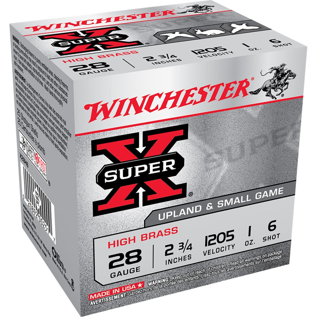 Winchester Ammo Winchester Super-x High Brass Heavy Game Load 28 Ga. 2.75 In. 1 Oz. 6 Shot 25 Rd. Ammo