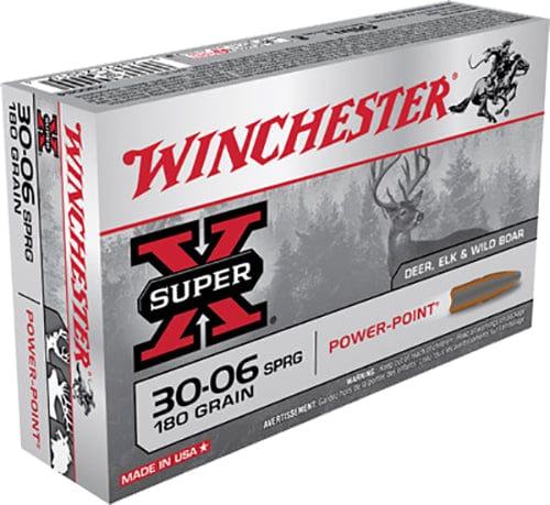 Winchester Ammo Winchester Super-x Rifle Ammo 30-06 Springfield 180 Gr. Power-point 20 Rd. Ammo