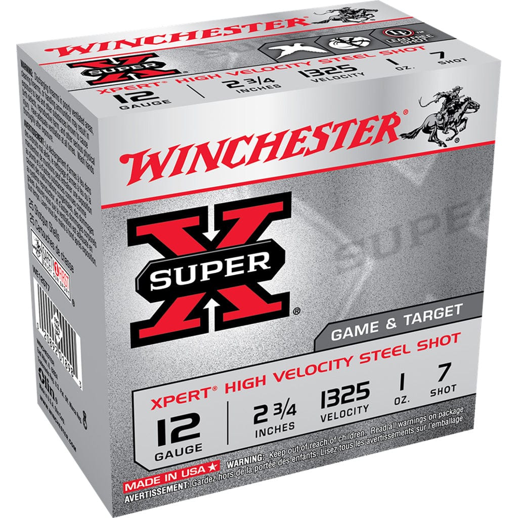 Winchester Ammo Winchester Super-x Xpert Hi-velocity Steel 12 Ga. 2.75 In. 1 Oz. 7 Shot 25 Rd. Ammo