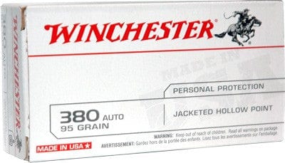 Winchester Ammo Winchester Usa 380 Acp 95gr - 50rd 10bx/cs Jhp Ammo