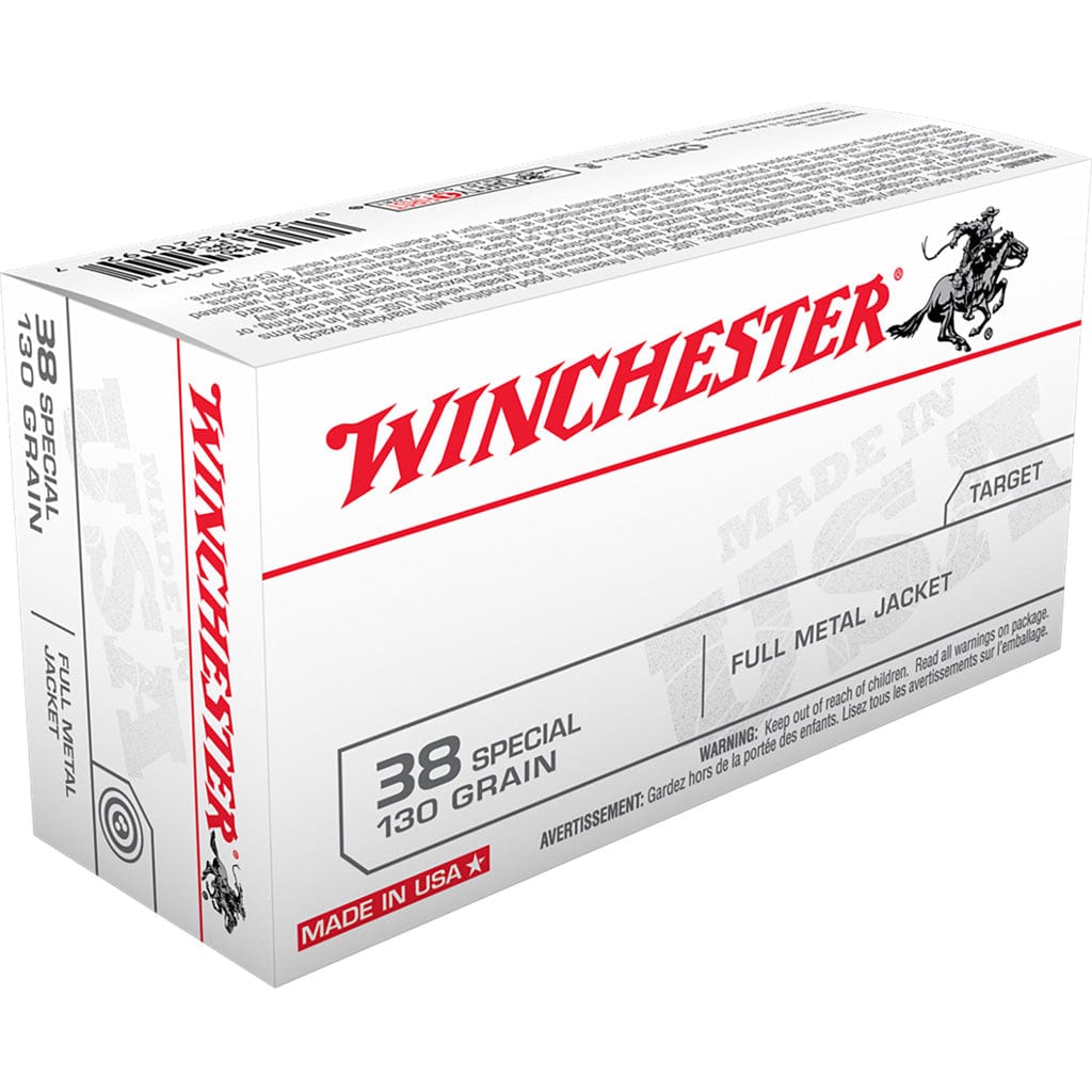 Winchester Ammo Winchester Usa Pistol Ammo 38 Spl 130 Gr. Full Metal Jacket 50 Rd. Ammo
