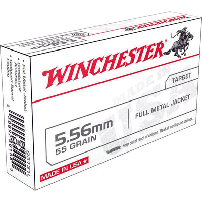Winchester Ammo Winchester Usa Rifle Ammo 5.56mm 55 Gr. Fmj 20 Rd. Ammo