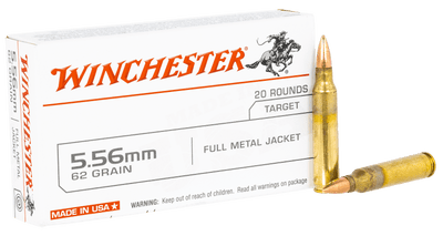 Winchester Ammo Winchester Usa Rifle Ammo 5.56mm 62 Gr. Fmj Para 20 Rd. Ammo