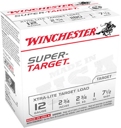 Winchester Ammo Winchester Usa Super Target Load 12 Ga. 2.75 In. 1 Oz. 7.5 Shot 25 Rd. Ammo