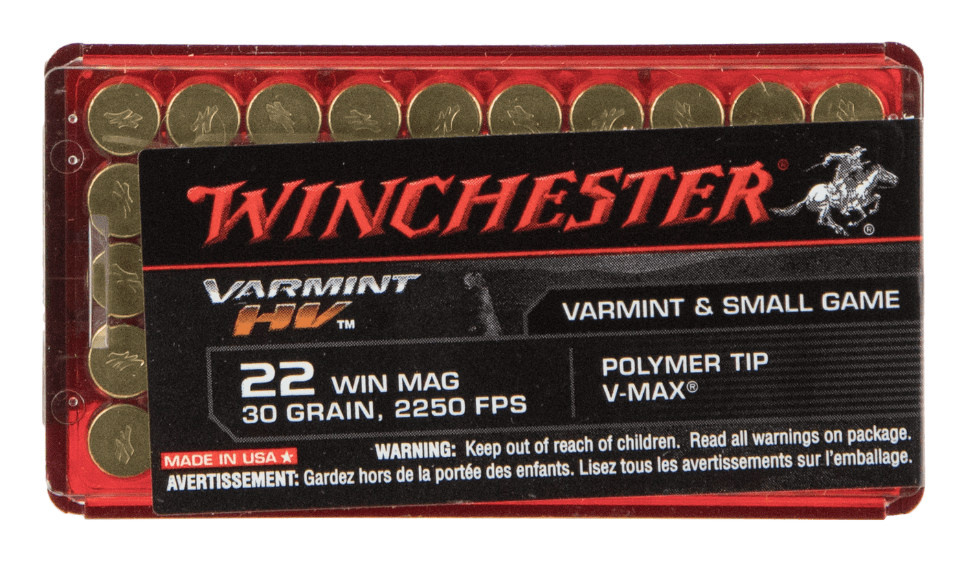Winchester Ammo Winchester Varmint Hv Rimfire Ammo 22 Mag 30 Gr. V-max 50 Rd. Ammo