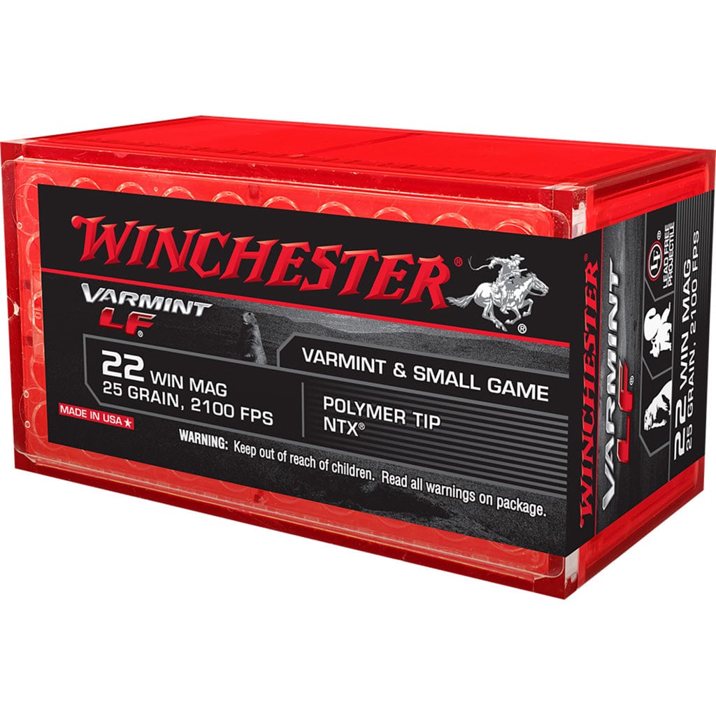 Winchester Ammo Winchester Varmint Lf Rimfire Ammo 22 Mag 25 Gr. Jacketed Hp 50 Rd. Ammo