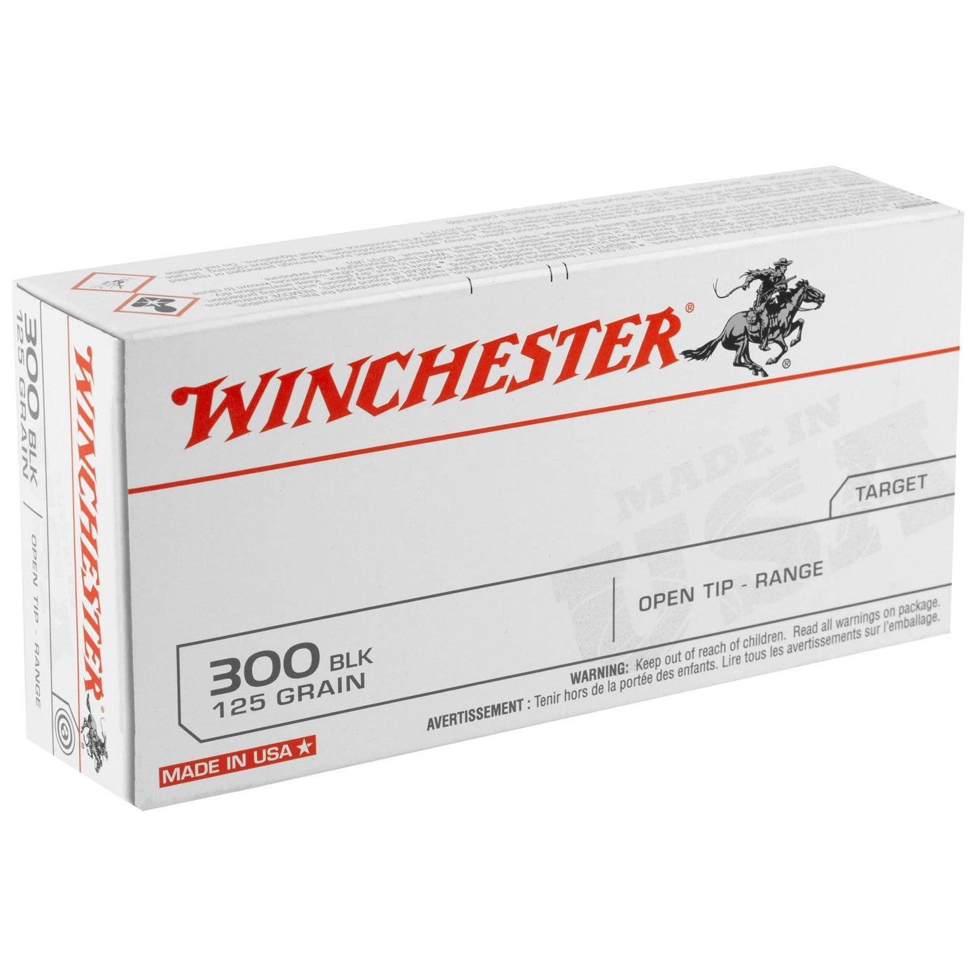 Winchester Ammunition Win Usa 300blk 125gr Ot 20/200 Ammunition