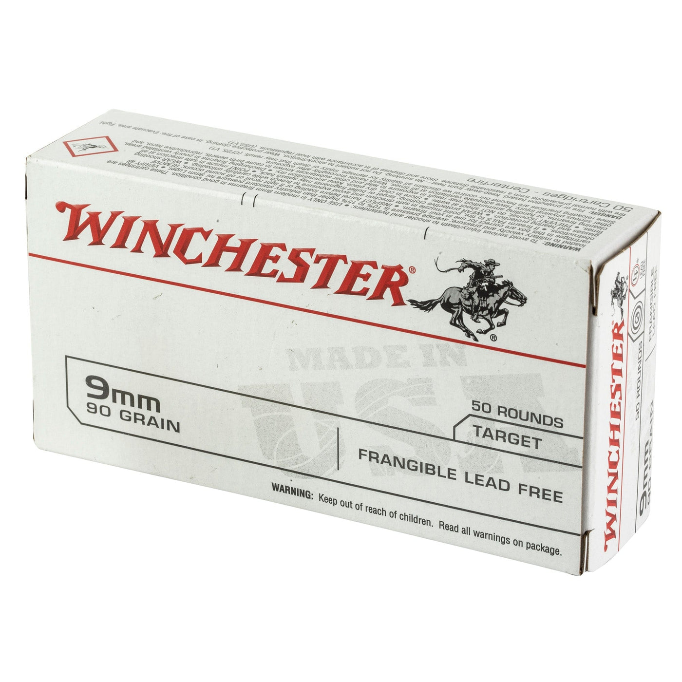 Winchester Ammunition Win Usa 9mm 90gr Frangible Lf 50/500 Ammunition