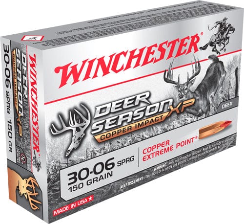Winchester Ammunition Winchester Deer Xp 30-06 Spfld - 20rd 10bx/cs 150gr Cppr Imp Ammo