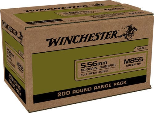 Winchester Ammunition Winchester Usa 5.56x45 Case - Lot 800rd 62gr Green Tip Ammo