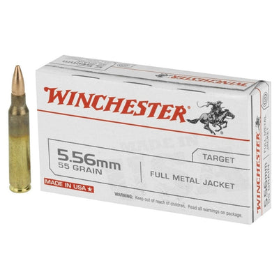 Winchester Ammunition Winchester Usa Rifle Ammo 5.56 55 Gr. Fmj 420 Rd. Stripper Clip Ammo