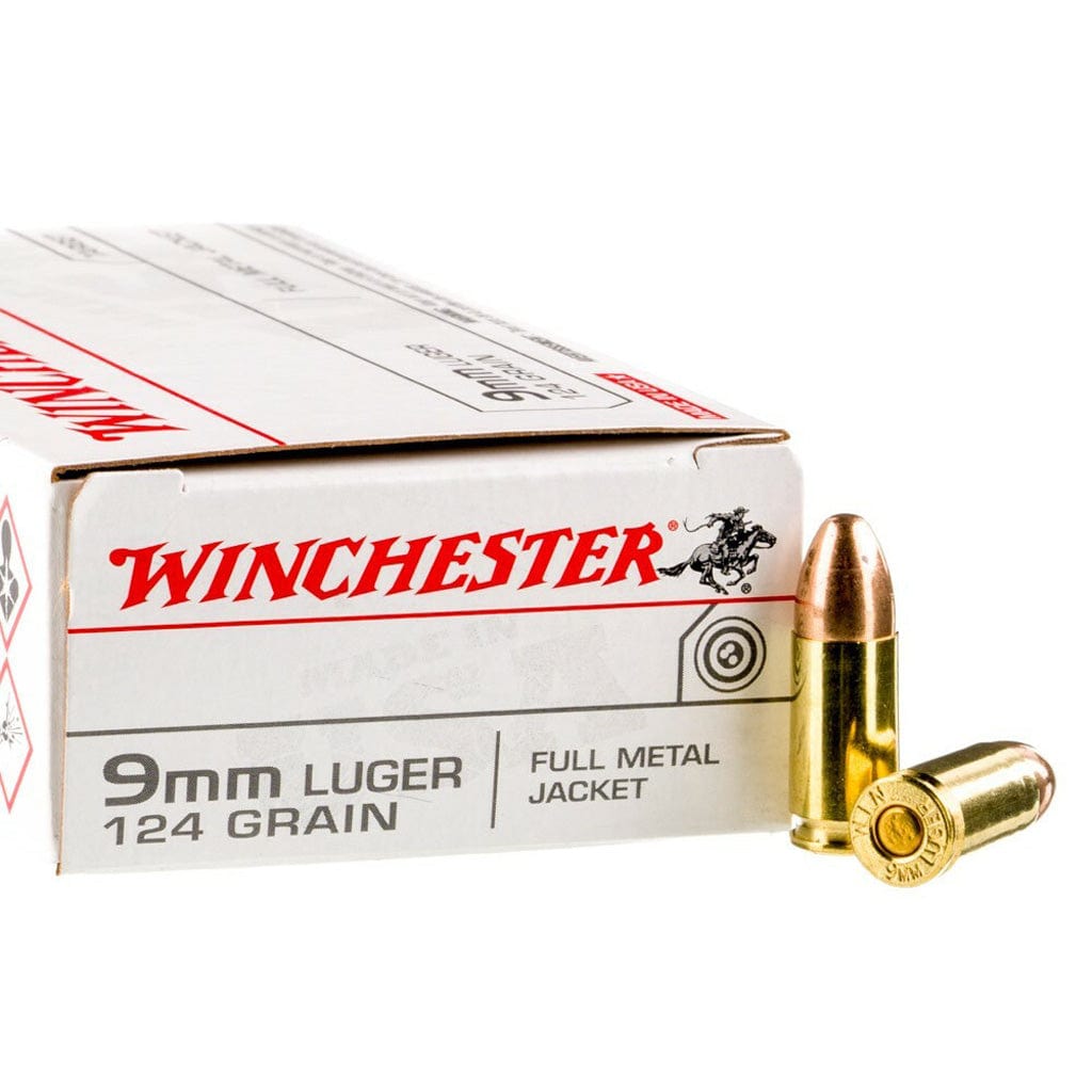 Winchester Winchester Usa Pistol Ammo 9mm Luger 124 Gr Fmj 1000 Rd Ammunition