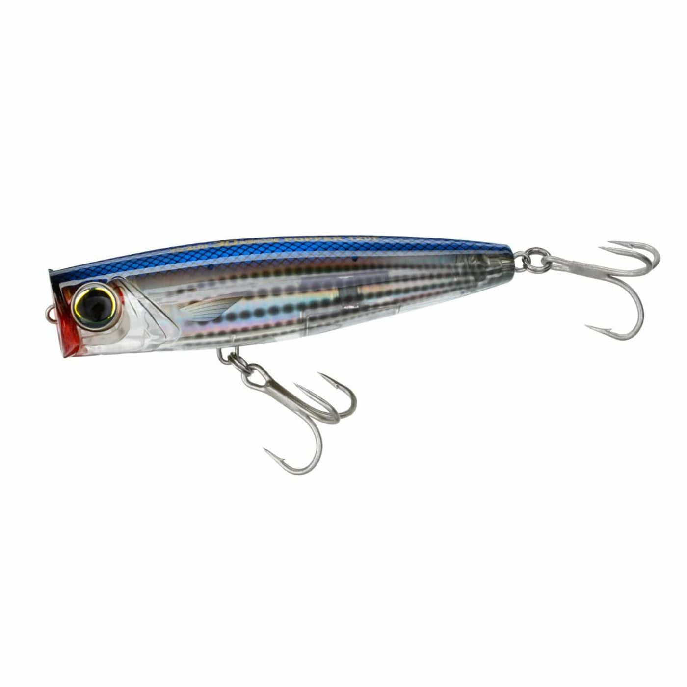 Yo-Zuri Yo-Zuri 3D Inshore Popper 120MM 4.75in Silver Black Fishing