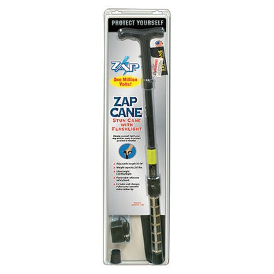 Psp Zap Stun Cane W/ Led Light - Adj 32-36" 1000000 Volts