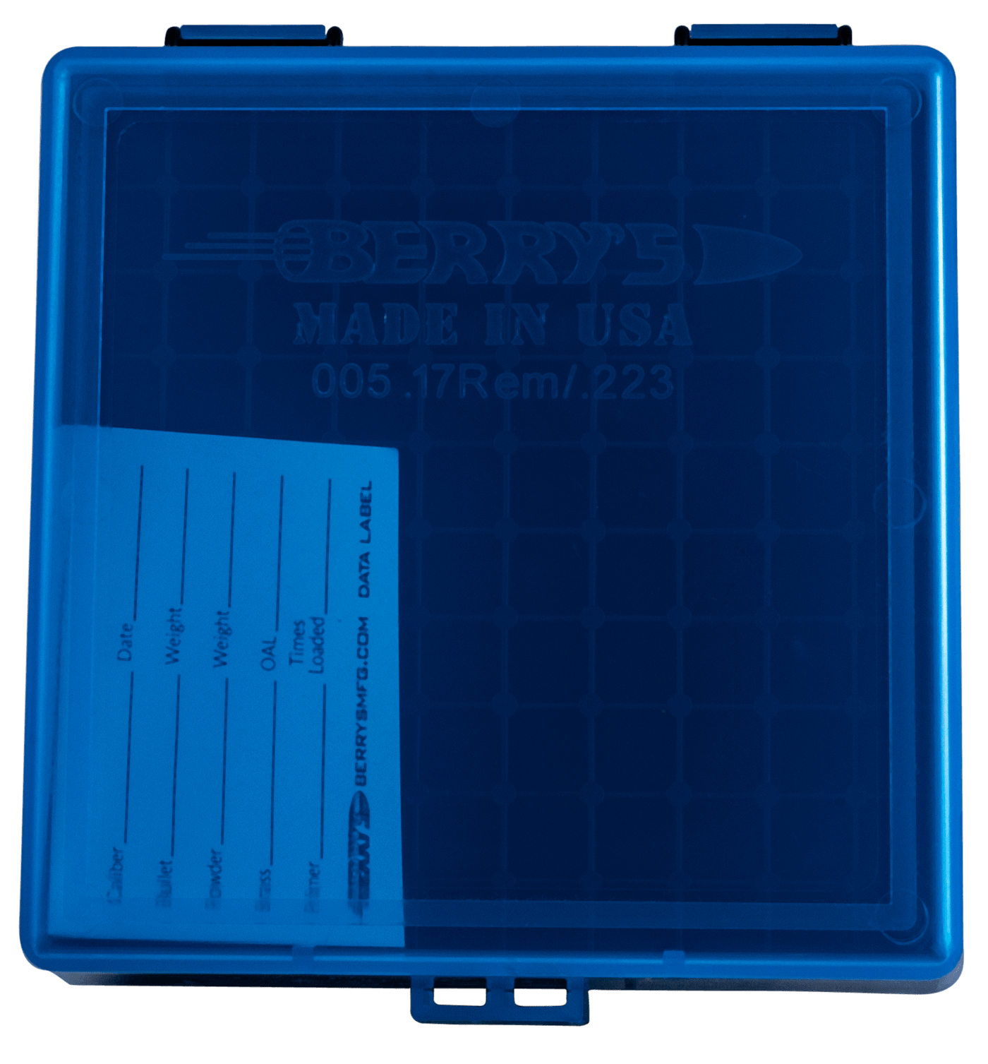 Berrys Berrys 005, Berrys 86410    005 Ammo Box  223/556 100rd Blu/bk Shooting