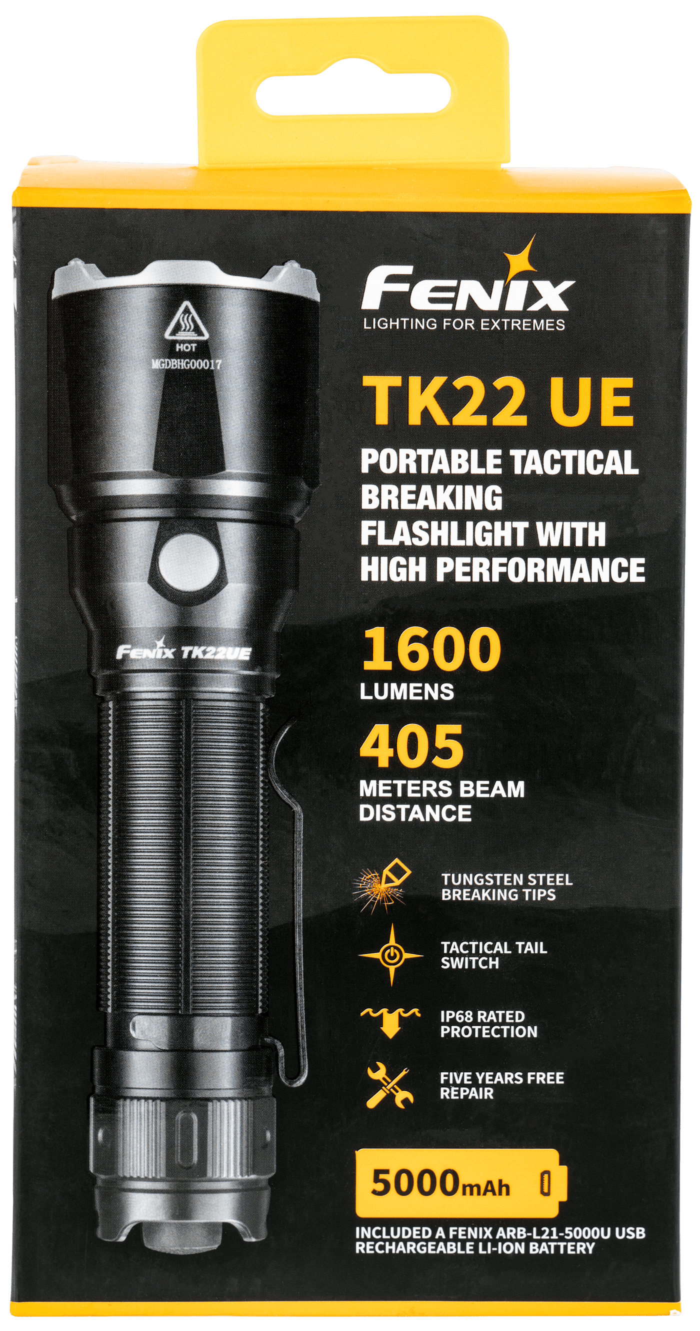 FENIX WHOLESALE Fenix Wholesale Tk22ue, Fenix Fxtk22ue 1600lum Tac Flash Accessories