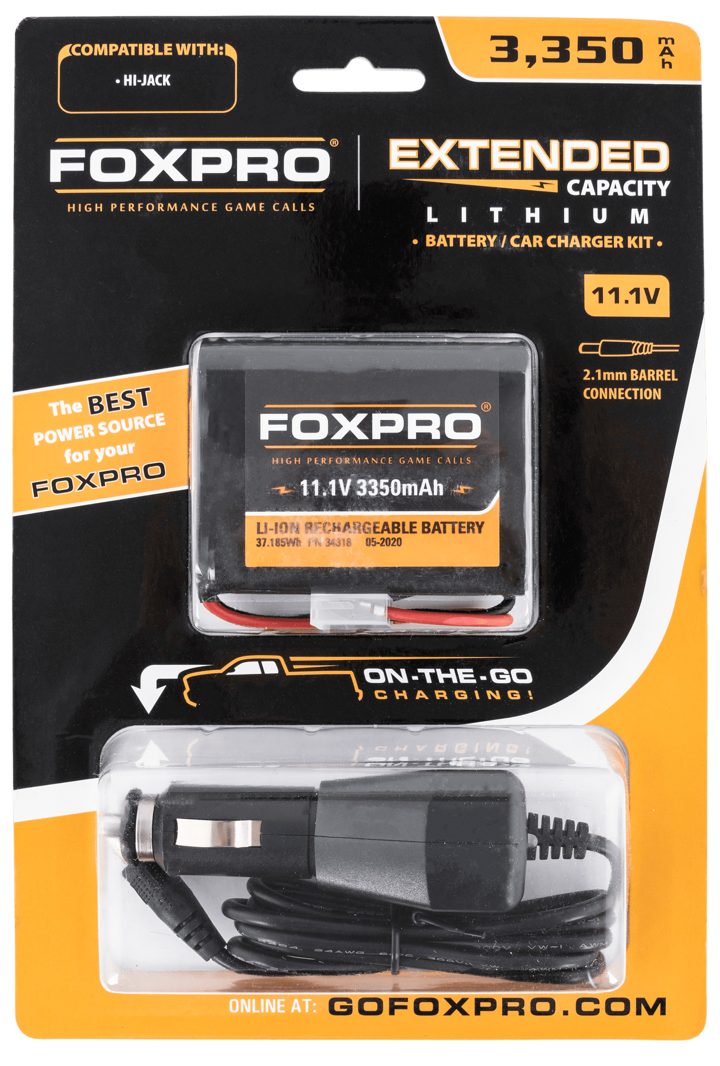 Foxpro Foxpro Extended Capacity Battery & Car Charger, Foxpro  Extbattchgrake Ext Cap Battery And Charger Accessories