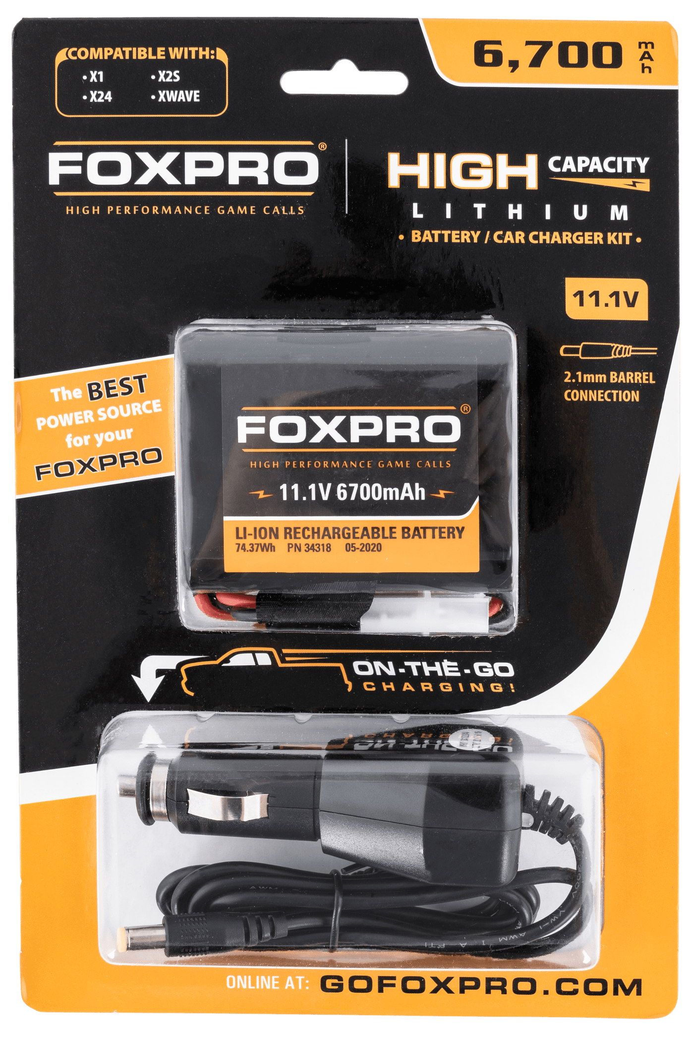 Foxpro Foxpro High Capacity Battery & Car Charger, Foxpro  Hibattchgg     High Cap Battery/charger Accessories