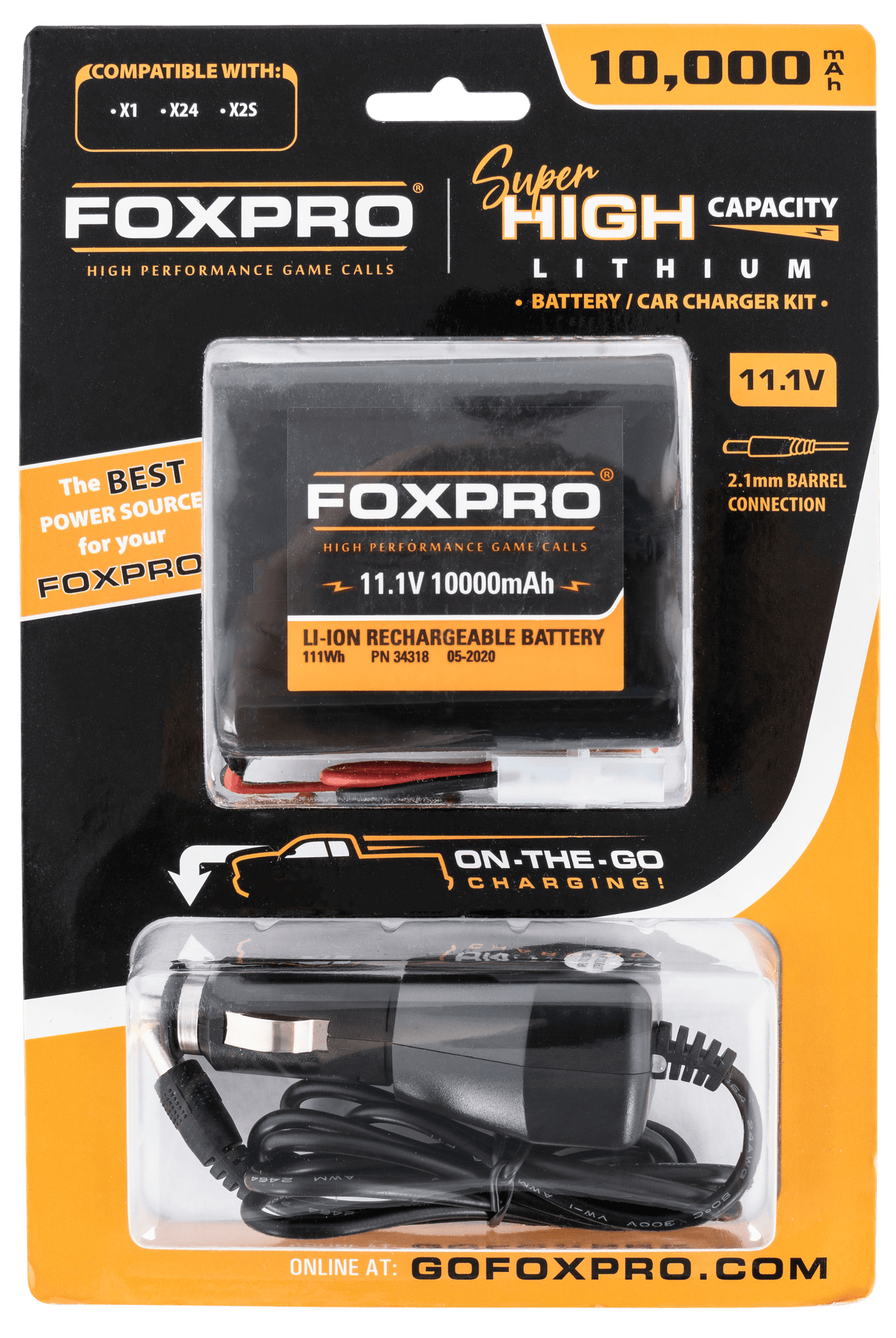Foxpro Foxpro Super High Capacity Battery & Car Charger, Foxpro  Supbattchg     Super High Cap Bttery/charg Accessories