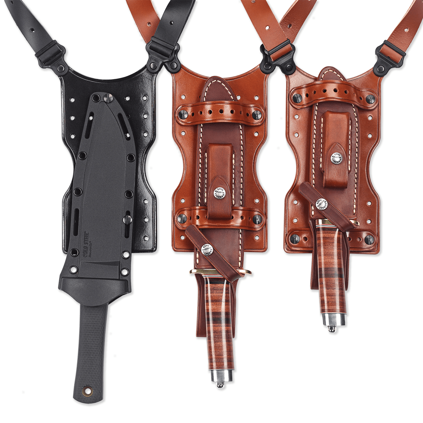 Galco Galco Shuka Knife Holder Over The Shoulder Tan Leather; SHU Accessories