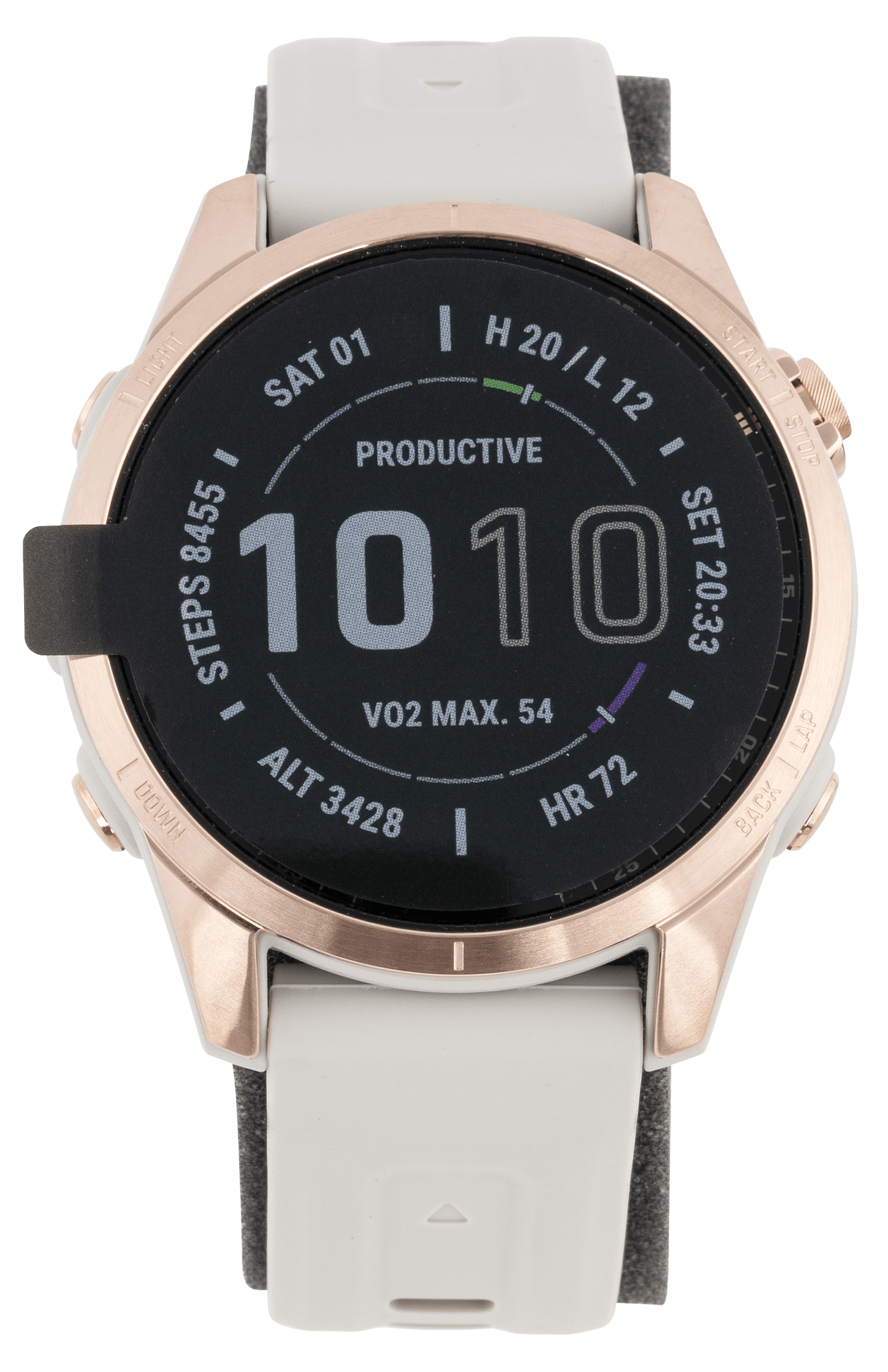 Garmin Garmin Fenix 7s, Garmin 010-02539-10 Fenix 7s Slr Rse Gld W/lghtsnd Accessories