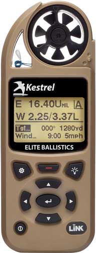 Kestrel Ballistics Kestrel 5700 Elite W/applied - Ballistics And Link Desert Tan Accessories