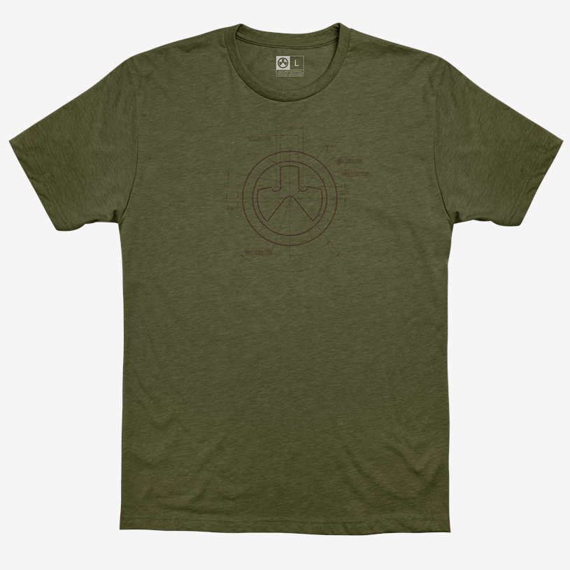 MAGPUL INDUSTRIES CORP Magpul Industries Corp Engineered, Magpul Mag1118-317-2x Engineered Cvc Shirt 2x   Od Accessories