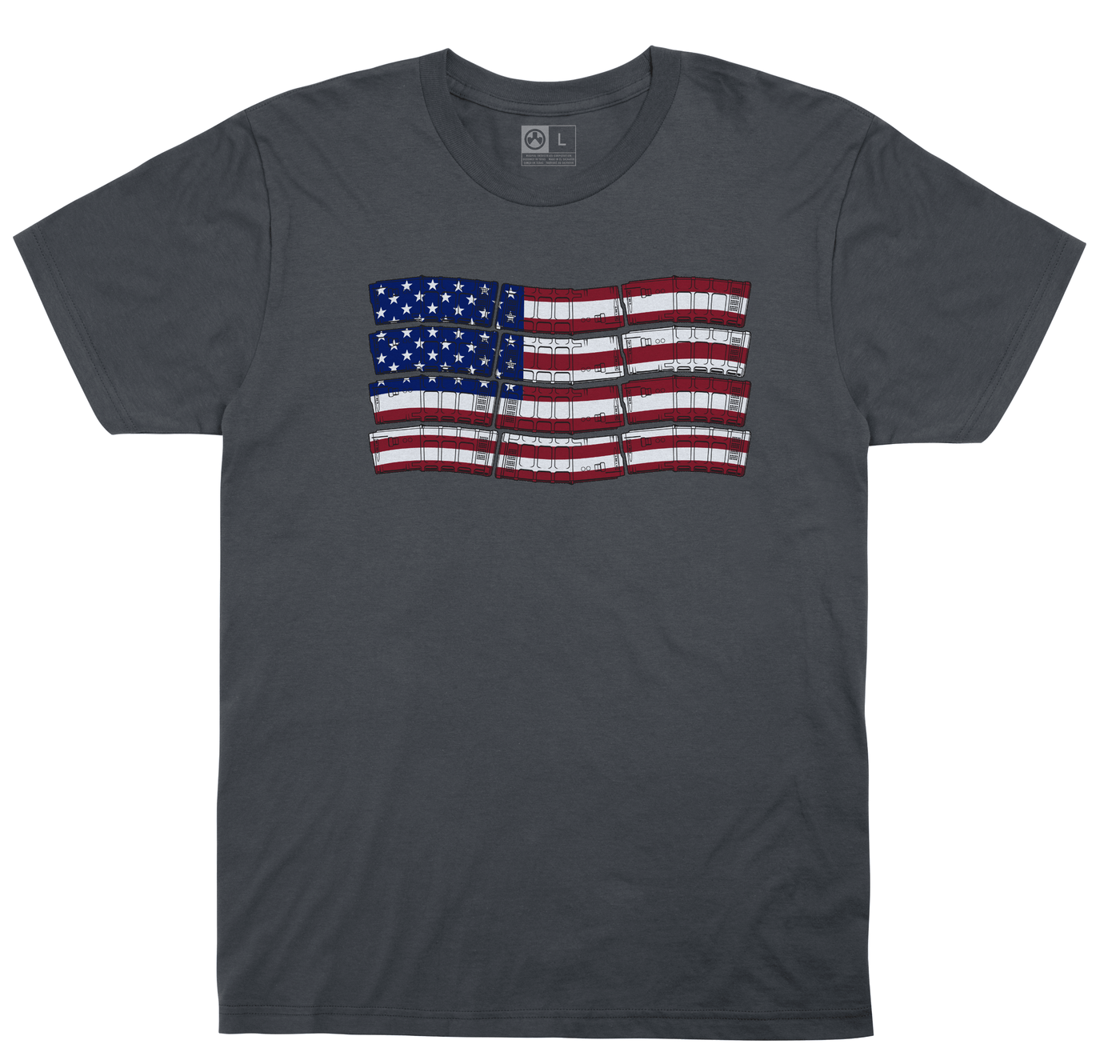 MAGPUL INDUSTRIES CORP Magpul Industries Corp Pmag-flag, Magpul Mag1180-010-3xl Pmag Flag Cot Shirt 3x Char Accessories