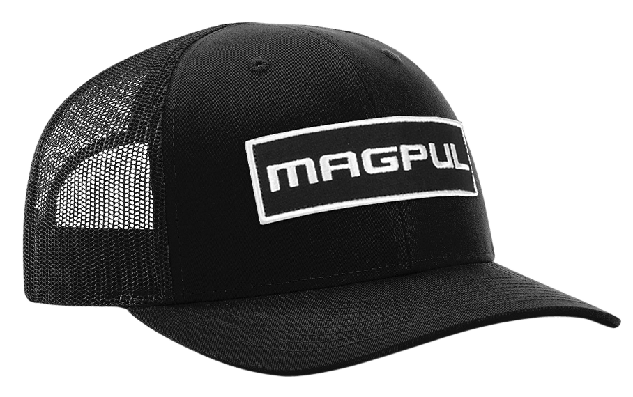 MAGPUL INDUSTRIES CORP Magpul Industries Corp Wordmark Patch, Magpul Mag1104-001 Wordmark Ptch Trckr Hat    Blk Accessories