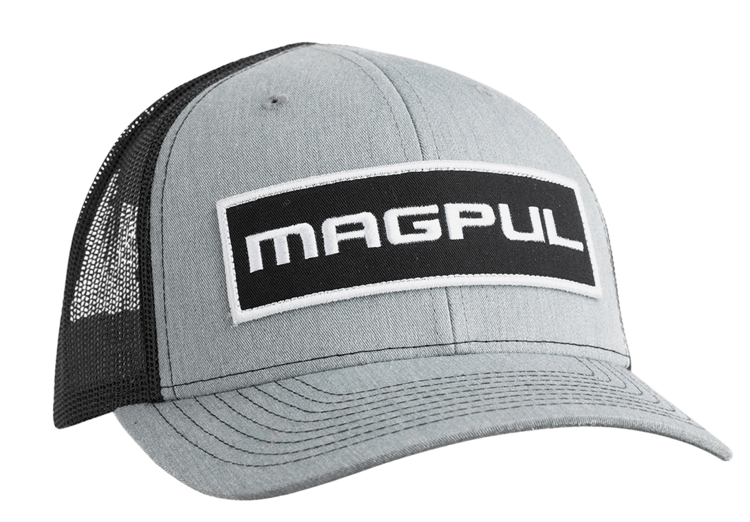 MAGPUL INDUSTRIES CORP Magpul Industries Corp Wordmark Patch, Magpul Mag1104-032 Wordmark Ptch Trckr Hat Gry/blk Accessories