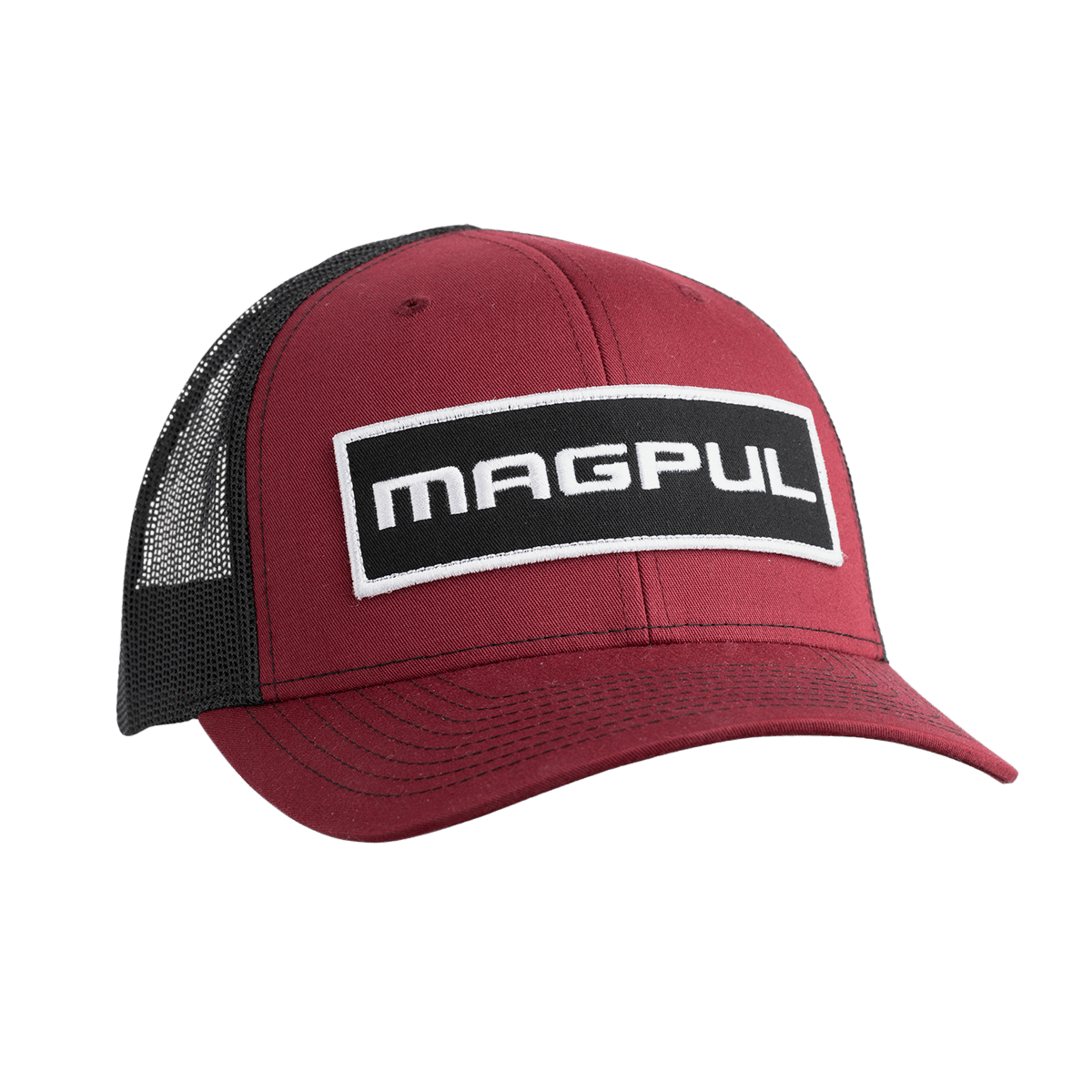 MAGPUL INDUSTRIES CORP Magpul Industries Corp Wordmark Patch, Magpul Mag1104-604 Wordmark Ptch Trckr Hat Crd/blk Accessories