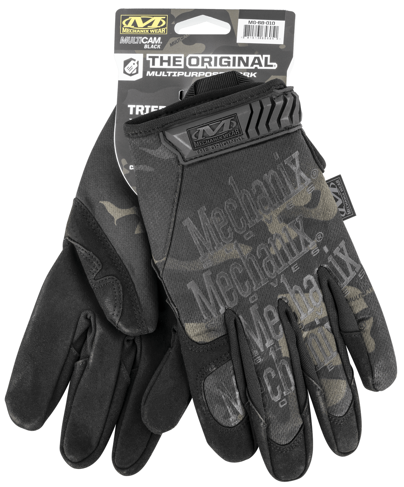 MECHANIX WEAR Mechanix Wear Multicam Black, Mechanix Mg-68-009 Multicam Black Original Med Accessories